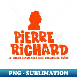 Pierre Richard Silhouette - Digital PNG Sublimation File - Capture the Iconic Comedy