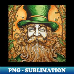 Leprechaun - St Patricks Day Digital Background - Vibrant Sublimation Design