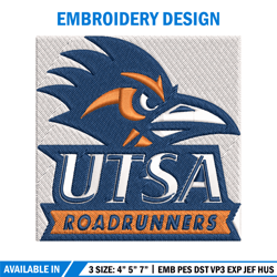 Texas SA Roadrunners embroidery design, Texas SA Roadrunners embroidery, logo Sport, Sport embroidery, NCAA embroidery.