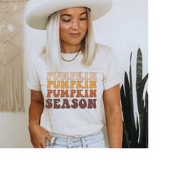 Pumpkin Season Shirt, Pumpkin Patch Shirt, Womens Fall Shirts, Pumpkin Season Row Shirt, Fall Tees, Autumn Tshirts, Retr
