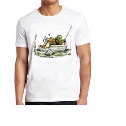 Frog & Toad Fishing Fish Sailing Gay Dad Funny Hilarious Witty Funny Meme Gift Tee Cult Movie  T Shirt 876