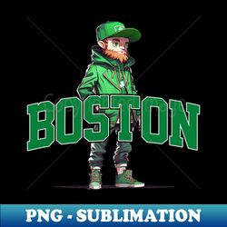 Boston Basketball - Hype Beast Mascot - Elevate Your Game with this Striking PNG Sublimation File