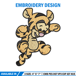 Tigger chibi embroidery design, Pooh disney embroidery, Embroidery file, Embroidery shirt, Emb design, Digital download