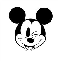 Winky Mickey Mouse Digital Files - SVG/PNG/PDF/Jpeg