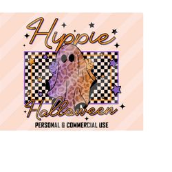 Hippie Halloween PNG, Halloween Sublimation Designs, Halloween Png, Retro Halloween Png, Gute Ghost, Spooky Designs, Hip