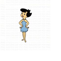 Betty_Rubble_The_Flintstones Svg Dxf Eps Pdf Png, Cricut, Cutting file, Vector, Clipart - Instant Download