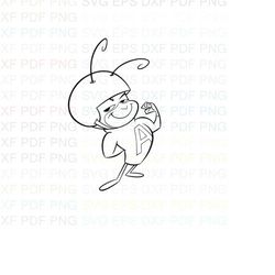 Atom_Ant_Formiga_5 Outline Svg Dxf Eps Pdf Png, Cricut, Cutting file, Vector, Clipart - Instant Download