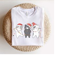 Christmas Cat Shirt | Cat Lover Shirt, Christmas Gift, Funny Christmas Cat Shirt, Christmas Gift For Cat Mom, Cat Mom Sh