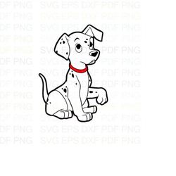 101_Dalmations_014 Svg Dxf Eps Pdf Png, Cricut, Cutting file, Vector, Clipart - Instant Download