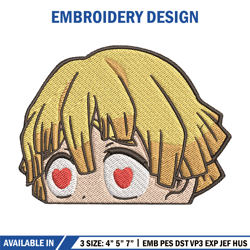 Zenitsu love embroidery design, Zenitsu embroidery, Anime design, Embroidery shirt, Embroidery file, Digital download