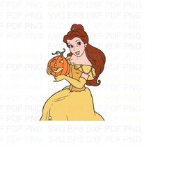 belle_halloween Svg Dxf Eps Pdf Png, Cricut, Cutting file, Vector, Clipart - Instant Download