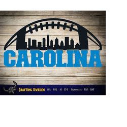 Charlotte Carolina Football City Skyline for cutting - SVG, AI, PNG, Cricut and Silhouette Studio
