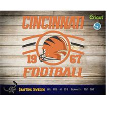 Cincinnati Football Digital Design for cutting & sublimation - SVG, AI, PNG, Cricut and Silhouette Studio