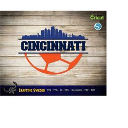 Cincinnati Football | Soccer  SVG, PNG, DXF | Great for vinyl cutting, sublimation and laser cutting