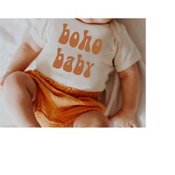 boho baby one piece, cute hippie baby bodysuit, bohemian baby clothing, boho baby girls clothes, groovy baby clothing, h