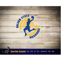 Golden State San Francisco Basketball for cutting & - SVG, AI, PNG, Cricut and Silhouette Studio