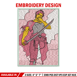 Yami poster embroidery design, Black clover embroidery, Anime design,Embroidery shirt, Embroidery file, Digital download