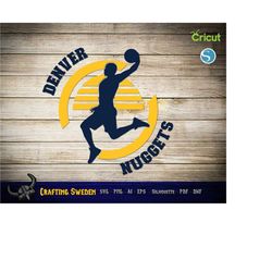 Denver Basketball for cutting - SVG, AI, PNG, Cricut and Silhouette Studio, Laser Cutting
