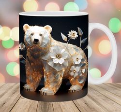 3d bear mug
