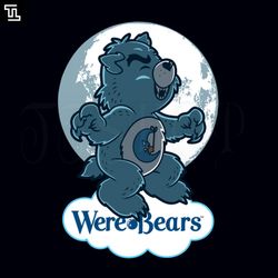 Cute Spooky Scary Werewolf Werebears Cartoon PNG