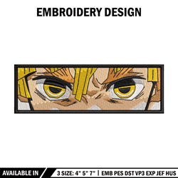 Zenitsu eyes Nike embroidery design, Kimetsu no Yaiba embroidery, Nike design, anime design, Digital download