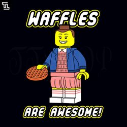 Awesome Waffle Loving Funny Eleven 80s Sci