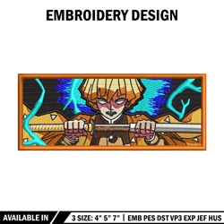 Zenitsu thunder embroidery design, Zenitsu embroidery, Anime design, Embroidery shirt, Embroidery file, Digital download