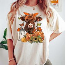 Highland Cow Fall Sweatshirt, Fall Heifer Shirt, Highland Cow Shirt, Fall Sweater, Fall Vibes Shirt, Fall Season Gifts,