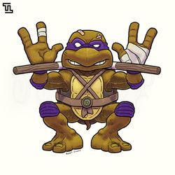 Donatello the mechanically proficient Turtle Cartoon PNG