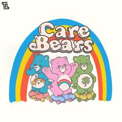 retro 80s bears cartoon png