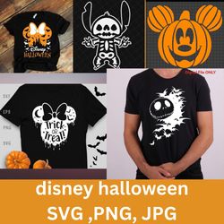 disney halloween  Micky & Mouse SVGS.T-shirt svg design, cap svg design , svg sticker download
