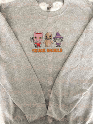 Halloween Movie Embroidery File, Squad Ghouls Embroidery Design, Horror Movie Characters Embroidery Design
