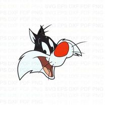 Tweety_and_Sylvester_face Svg Dxf Eps Pdf Png, Cricut, Cutting file, Vector, Clipart - Instant Download