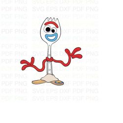 Forky_Toy_Story Svg Dxf Eps Pdf Png, Cricut, Cutting file, Vector, Clipart - Instant Download