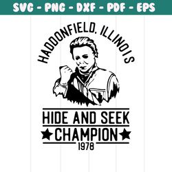 Michael Myers Haddonfield Illinois SVG Digital Cricut File