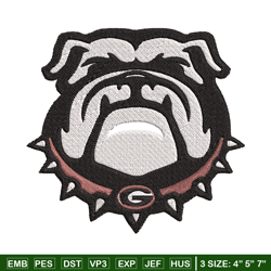 Georgia Bulldogs embroidery, Georgia Bulldogs embroidery, Football embroidery, Sport embroidery, NCAA embroidery. (11)