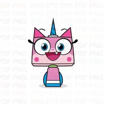 Unikitty Svg Dxf Eps Pdf Png, Cricut, Cutting file, Vector, Clipart - Instant Download