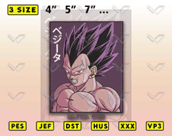 GOKU ANIME EMBROIDERY DESIGNS | PES DST JEF FILES INSTANT DOWNLOAD, Digital Download, Embroidery Machine Files