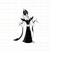 Jafar_2_Aladdin Outline Svg Dxf Eps Pdf Png, Cricut, Cutting file, Vector, Clipart - Instant Download