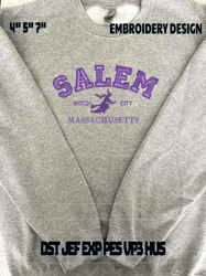Salem Massachuset Witch Design, Happy Halloween Embroidery Design, Hocus Pocus Embroidery Design, Hocus Pocus Sisters, Sanderson Sisters Embroidery File