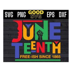 Juneteenth Free-Ish Since 1865 Freedom Day SVG PNG Dxf Eps Cricut,Celebrate Juneteenth svg,Black History svg