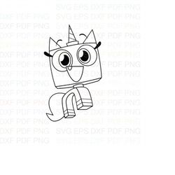 Unikitty_2 Outline Svg Dxf Eps Pdf Png, Cricut, Cutting file, Vector, Clipart - Instant Download