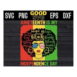 Black Queen Juneteenth Is My Independence Day SVG PNG Dxf Eps Cricut,Celebrate Juneteenth svg,Black History svg
