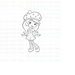 Strawberry_Shortcake_2_Berry_Bitty_Adventures Outline Svg Dxf Eps Pdf Png, Cricut, Cutting file, Vector, Clipart - Insta