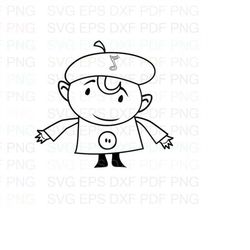 Yellow_Notekins Outline Svg Dxf Eps Pdf Png, Cricut, Cutting file, Vector, Clipart - Instant Download