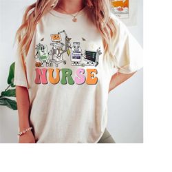 Halloween Nurse Shirt, Icu Nicu Nurse Er Rn Picu Nursing T-Shirt, Spooky Nurse Halloween Gift, Funny Halloween Nurse, Nu