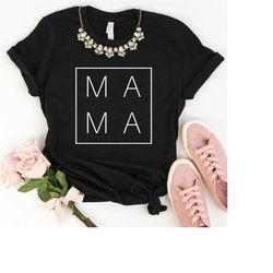 mama shirt, mama box shirt, mom shirt, mama square shirt, mom to be shirt, pregnancy reveal, baby shower, new mom gifts,