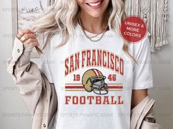 San Francisco 49ers Shirt, Vintage Style Football Jersey Tee.jpg