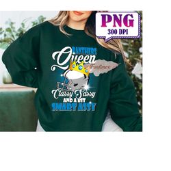 Football Queen Classy Sassy And A Bit Smart Assy PNG, Football Mascot Png, Football Shirt, PNG Sublimation, Game Day PNG