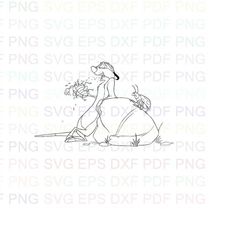 Pumbaa_Timon_and_Pumbaa_26 Outline Svg Dxf Eps Pdf Png, Cricut, Cutting file, Vector, Clipart - Instant Download